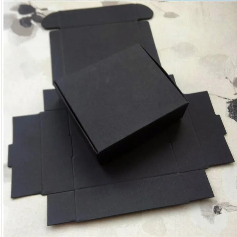 Kraft Soap Label - 50pcs Natural black Kraft Paper Packaging