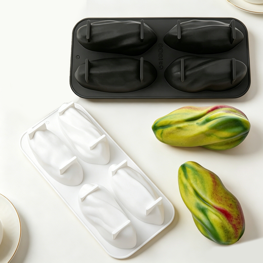 Soap Making Equipment - 4 or 9-Cell Pistachio Design Silicone