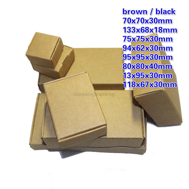 Kraft Soap Label - 50pcs 7x7x3/8x8x4/9.5x3/13.3x6.8x1.8 /13x9.5x3/11.8x6.7x3cm Kraft Paper folding