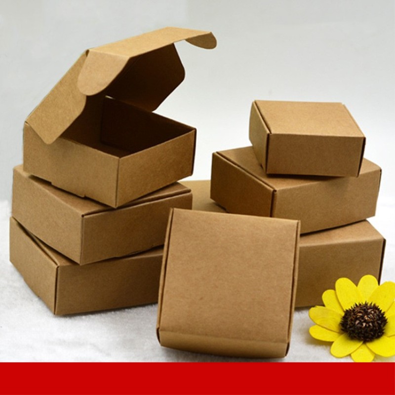 Kraft Soap Label - 100pcs Kraft Paper candy Box,small cardboard