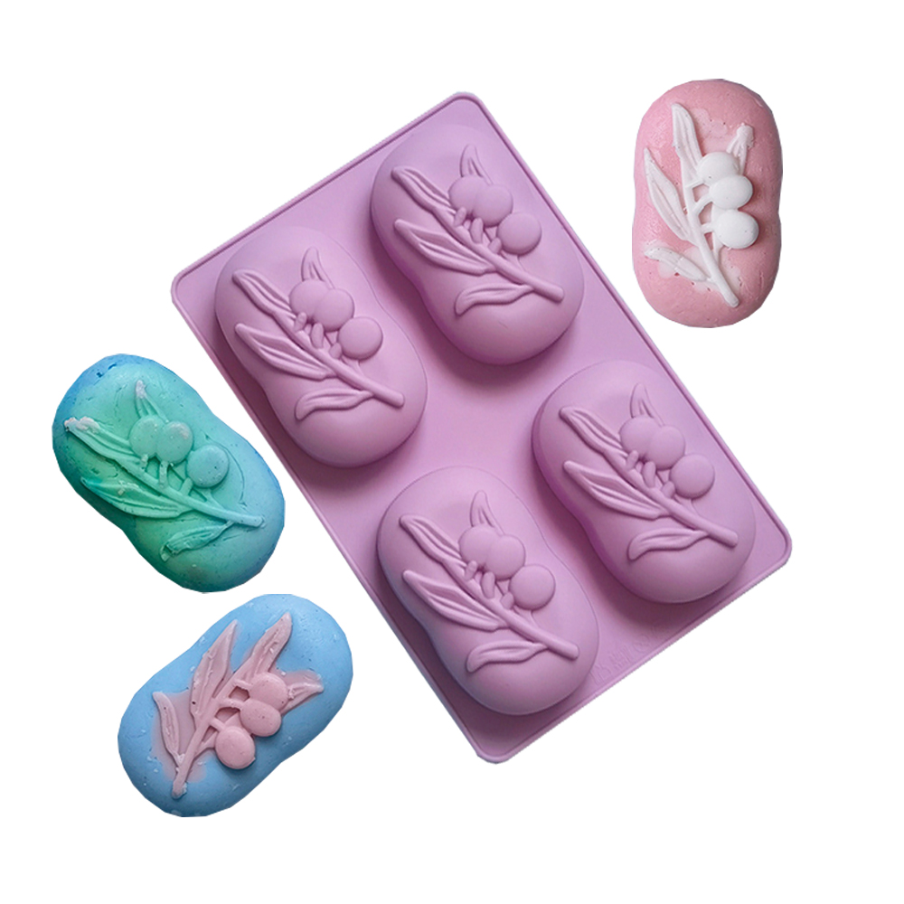 4 Cavities Oval Olive Tree Sil – обзор и цена Soap Making Home