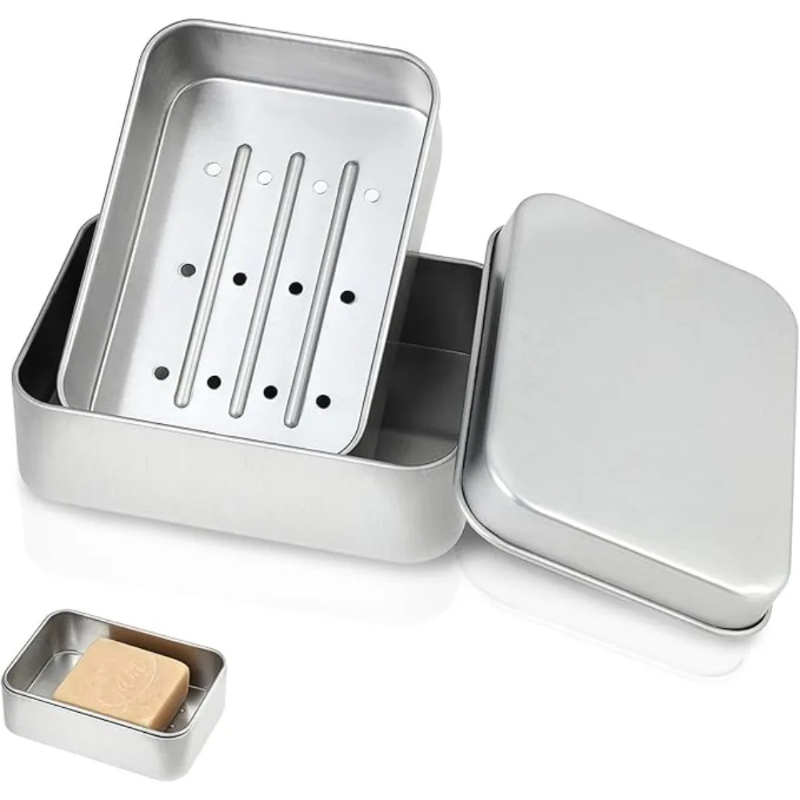 1PC Portable Double-layer Alum – обзор и цена Soap Dish Draining