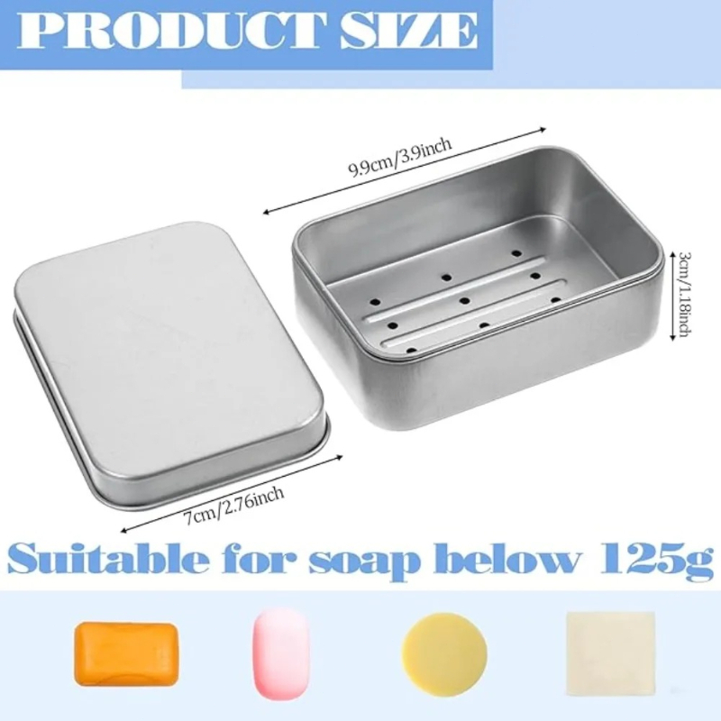1PC Portable Double-layer Alum – обзор и цена Soap Dish Draining