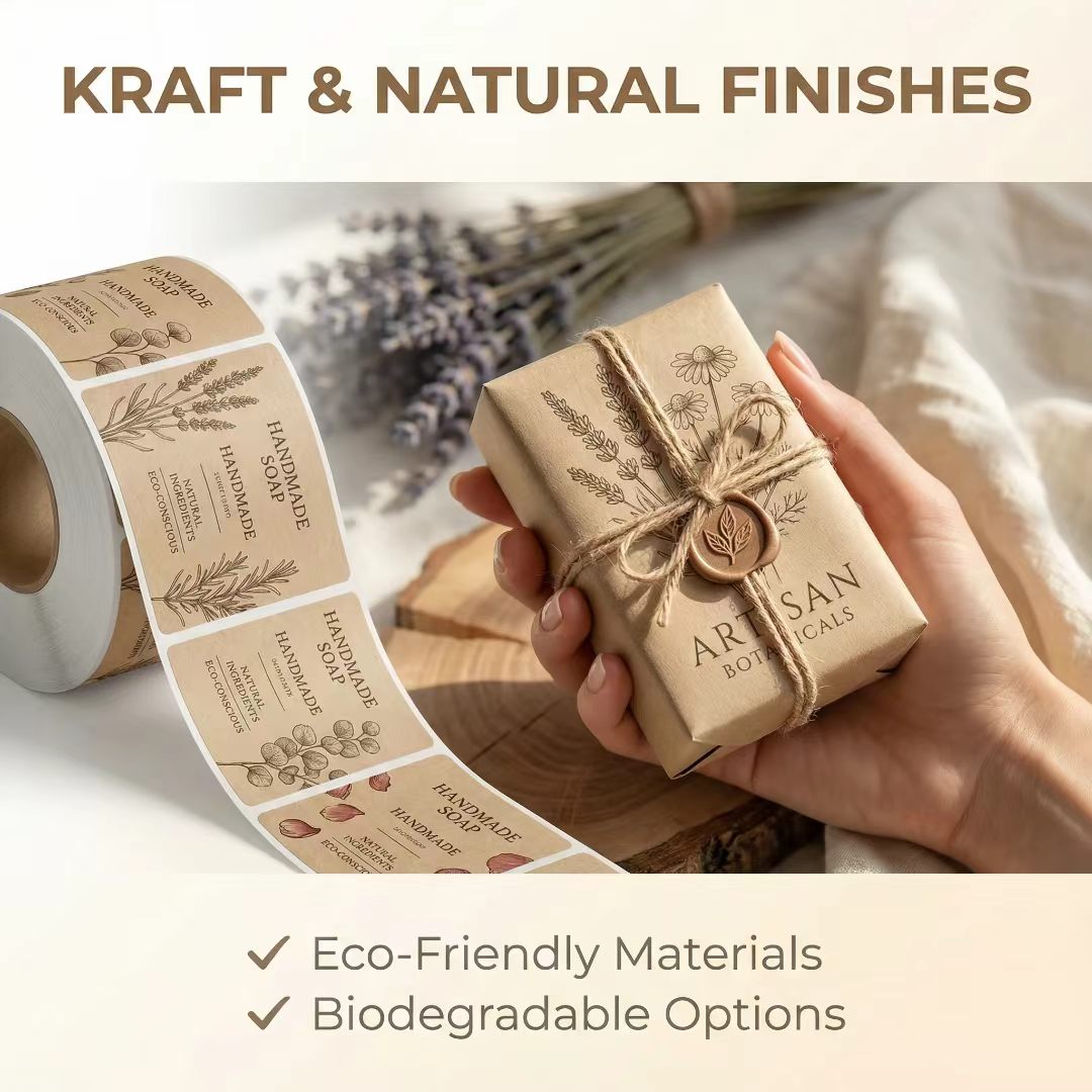 Custom Eco-Friendly Kraft Pape – обзор и цена Kraft Soap Label