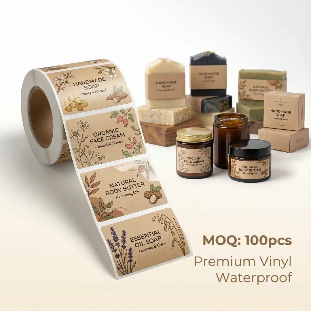 Custom Eco-Friendly Kraft Pape – обзор и цена Kraft Soap Label