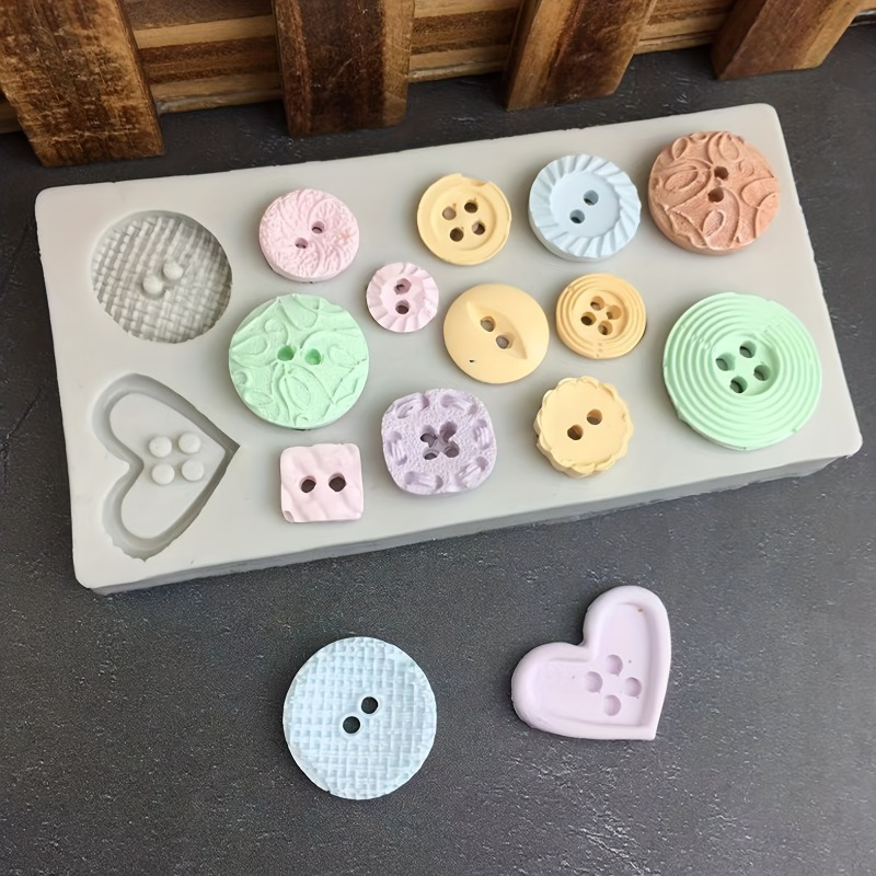 Buttons Shape Silicone Mold Si – обзор и цена Soap Making Equipment