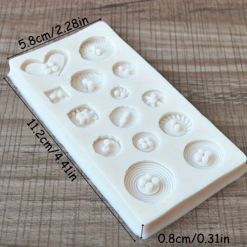 Buttons Shape Silicone Mold Si – обзор и цена Soap Making Equipment