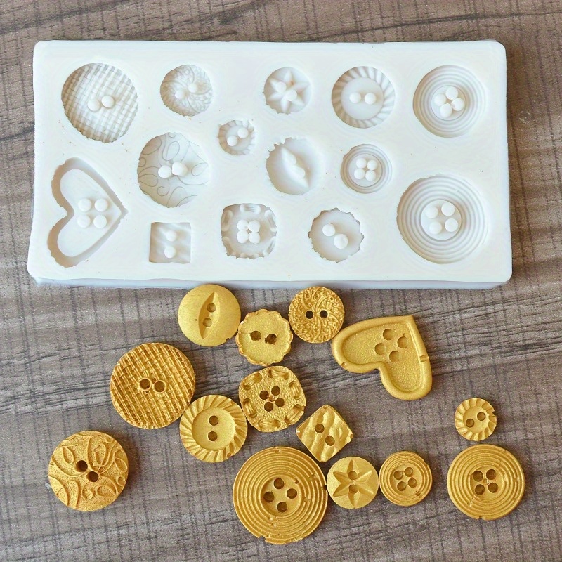 Buttons Shape Silicone Mold Si – обзор и цена Soap Making Equipment