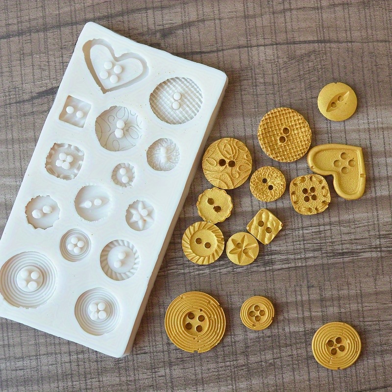 Buttons Shape Silicone Mold Si – обзор и цена Soap Making Equipment