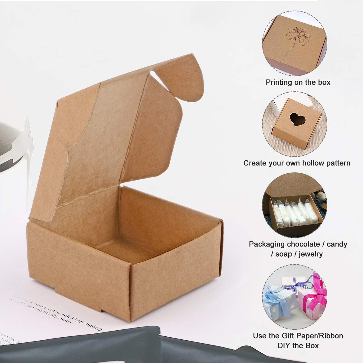 20/50PCS Kraft Paper Gift Boxe – обзор и цена Kraft Soap Label