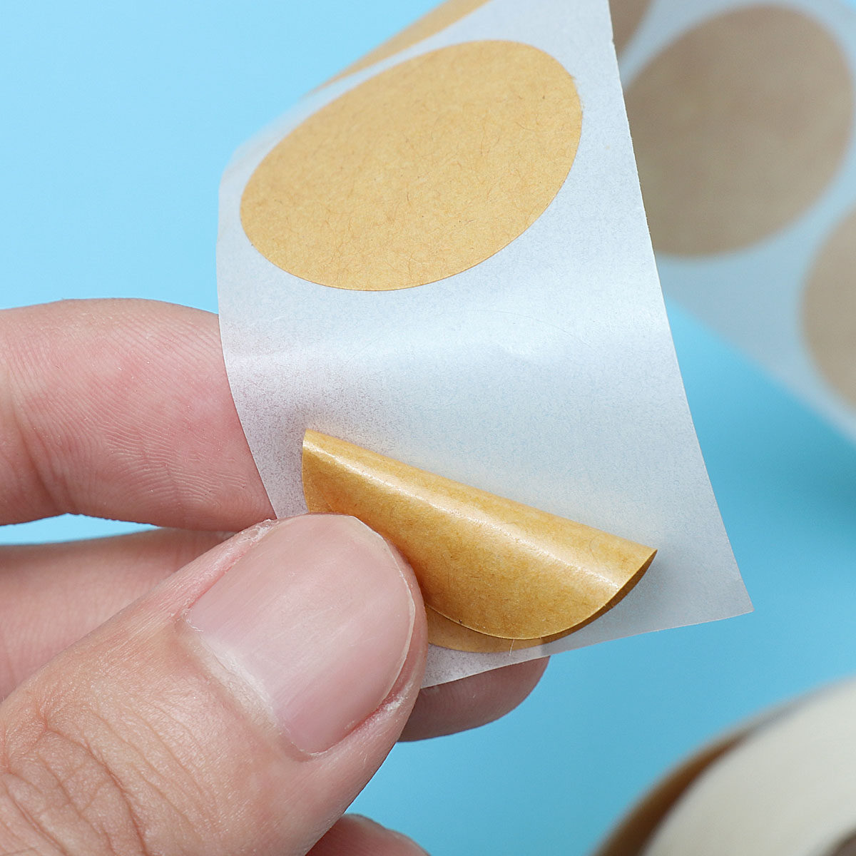 500Pcs Kraft Paper Round Seali – обзор и цена Kraft Soap Label