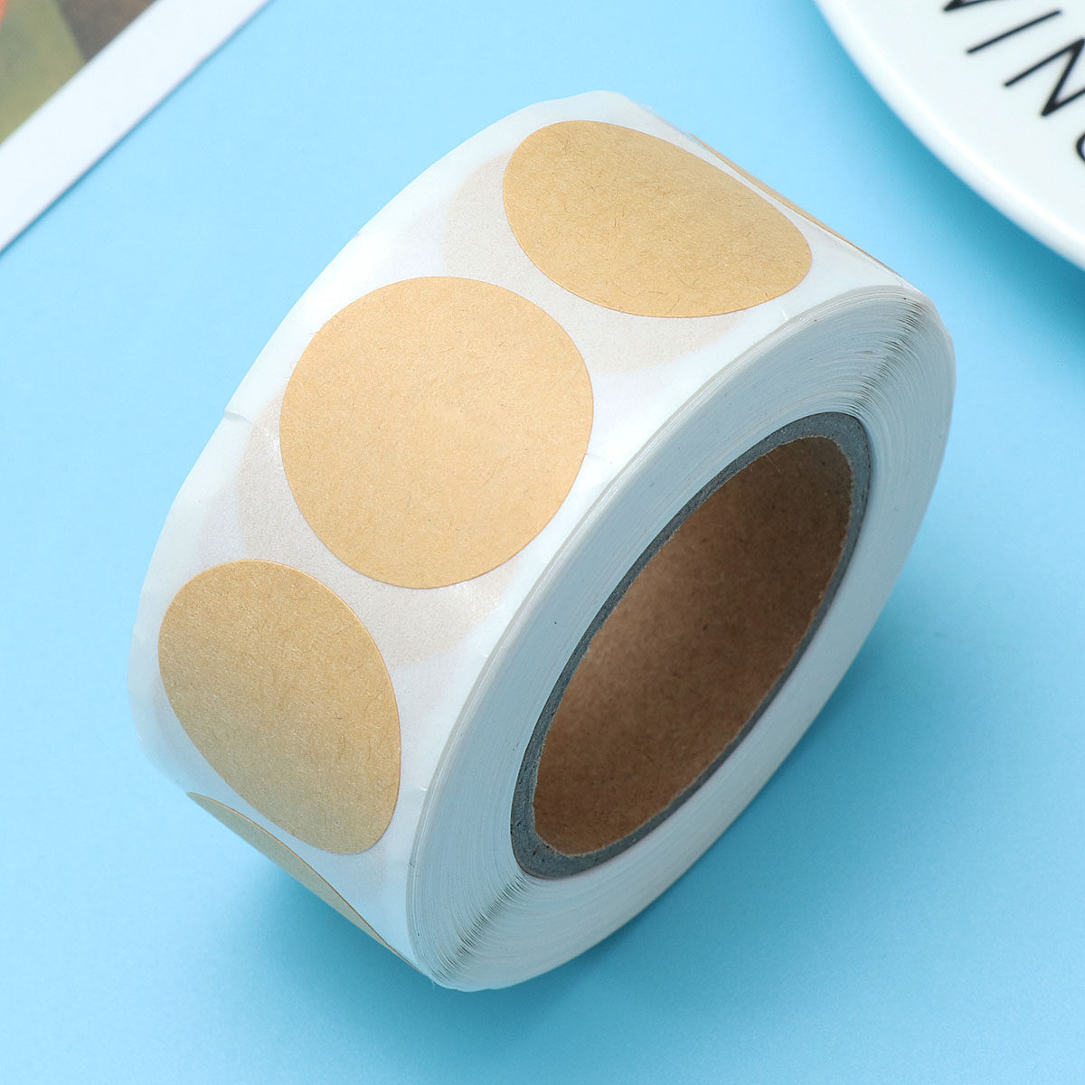500Pcs Kraft Paper Round Seali – обзор и цена Kraft Soap Label