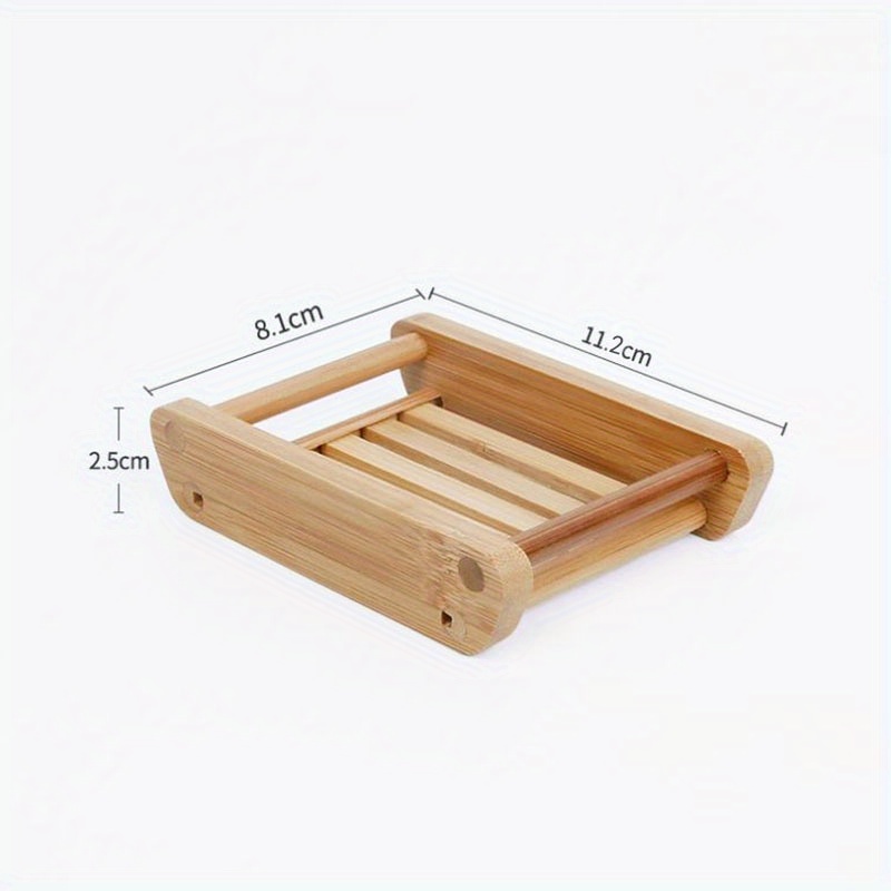 1Pc Bamboo Soap Box Oval Soap  – обзор и цена Soap Dish Draining