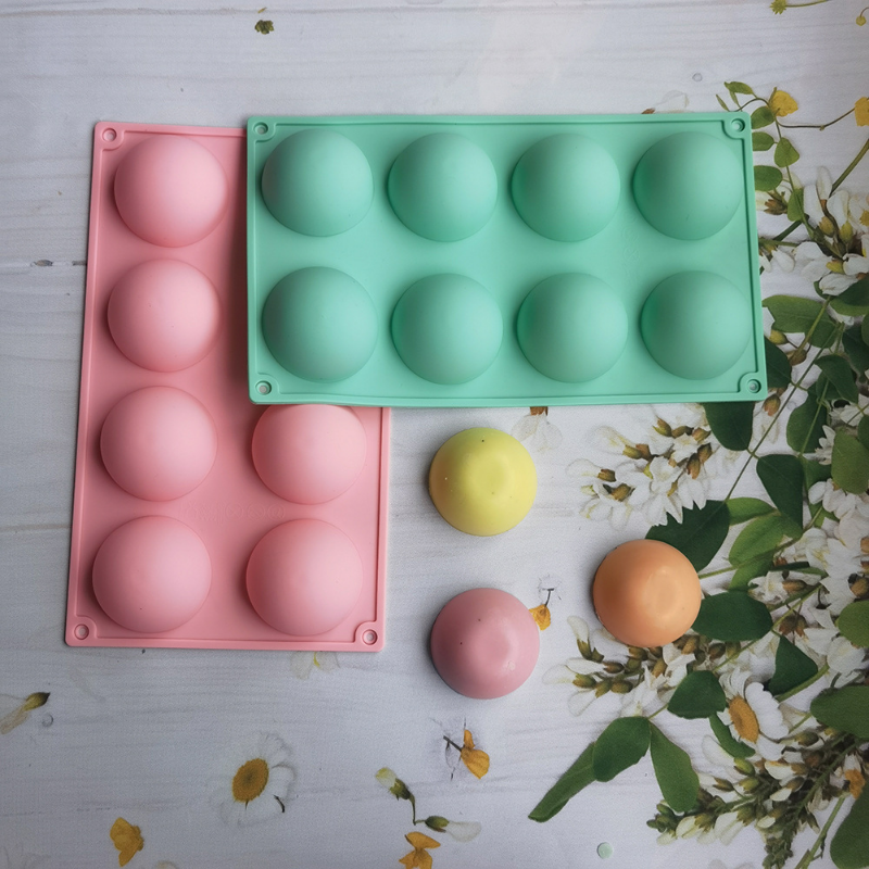 8 Hole halfsphere Silicone Pud – обзор и цена Soap Making Home