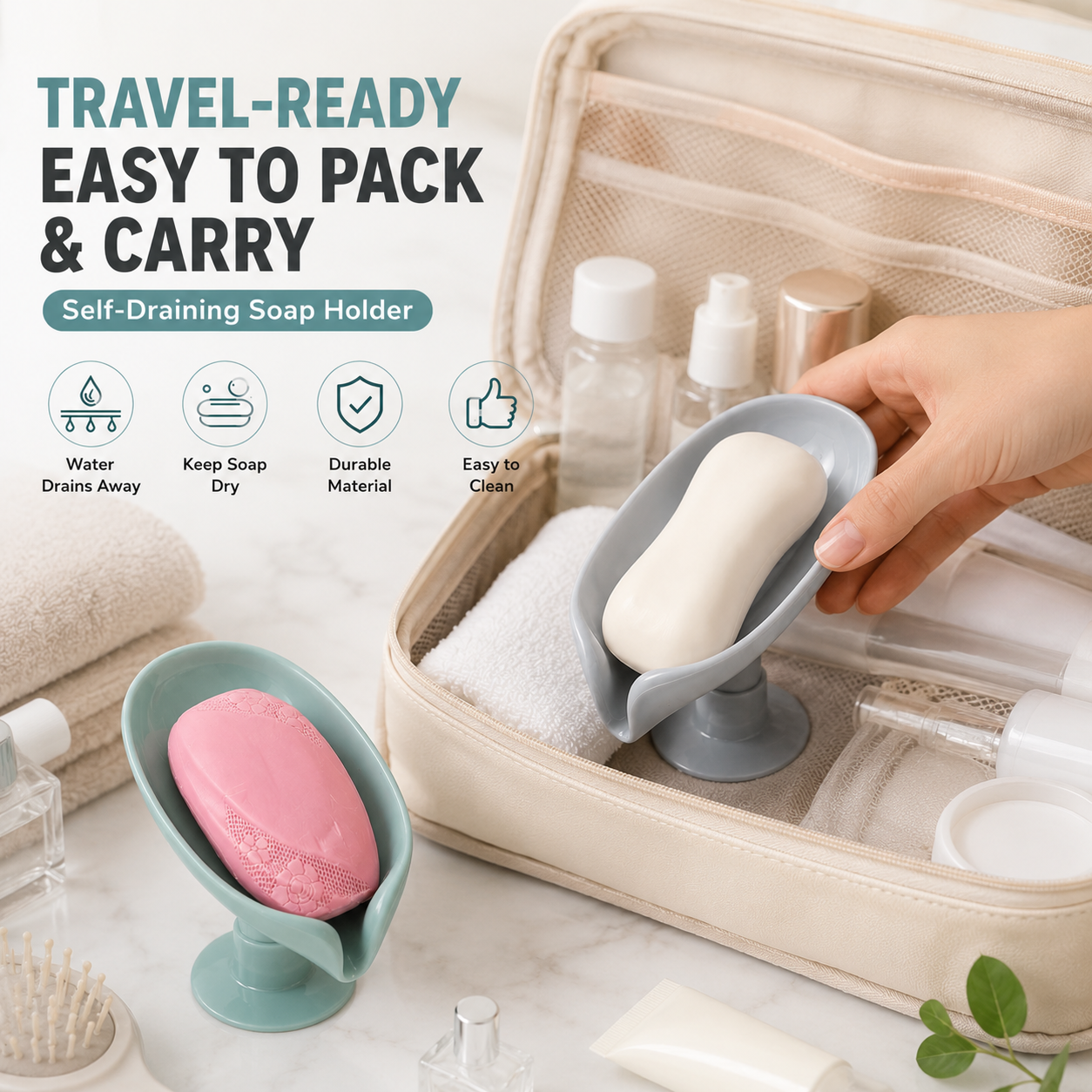 Leaf Shape Self Draining Soap  – обзор и цена Soap Dish Draining
