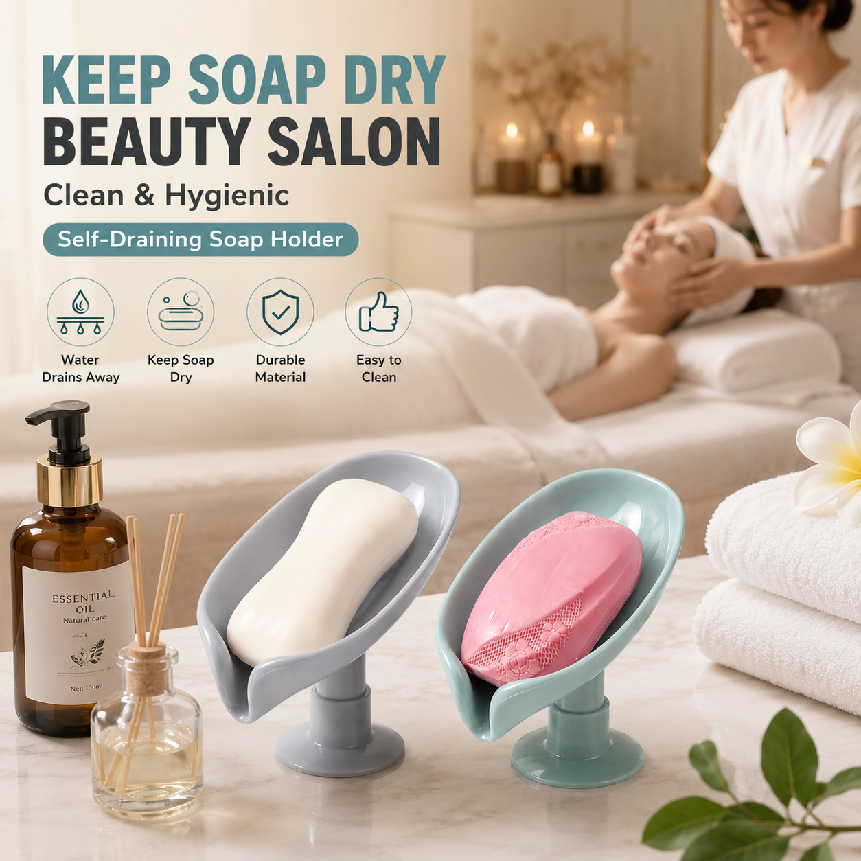 Leaf Shape Self Draining Soap  – обзор и цена Soap Dish Draining