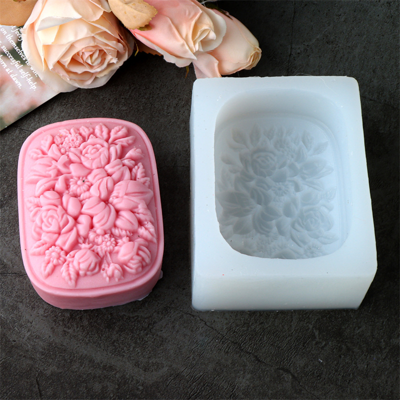 Square Floral Silicone Soap Mo – обзор и цена Soap Making Home