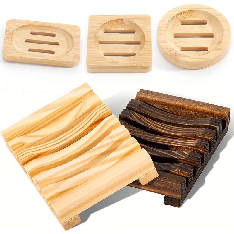 Wooden Natural Bamboo Soap Dis – обзор и цена Soap Dish Draining