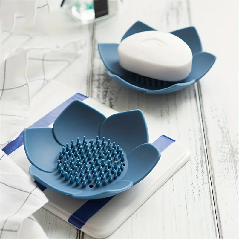 1pcs Bathroom Soap Box Lotus D – обзор и цена Soap Dish Draining