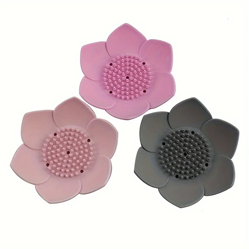 1pcs Bathroom Soap Box Lotus D – обзор и цена Soap Dish Draining