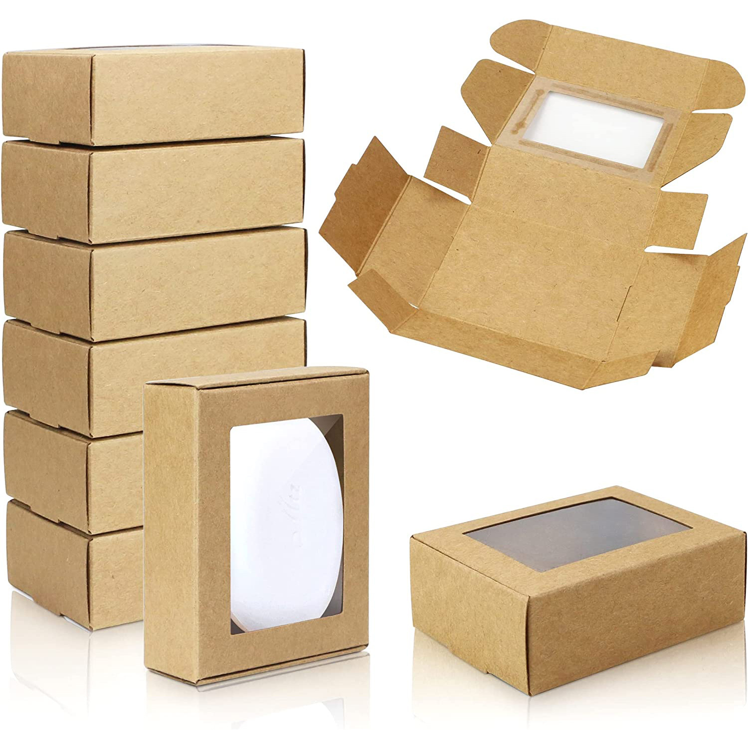 50Pcs Mini Kraft Paper Box wit – обзор и цена Kraft Soap Label