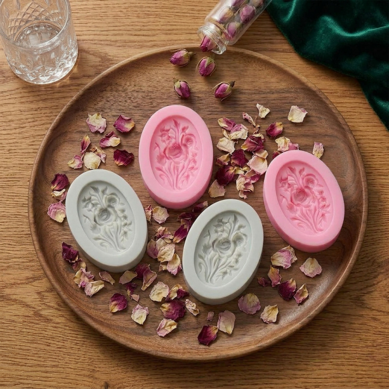 4 Silicone mold with flower sh – обзор и цена Soap Making Line