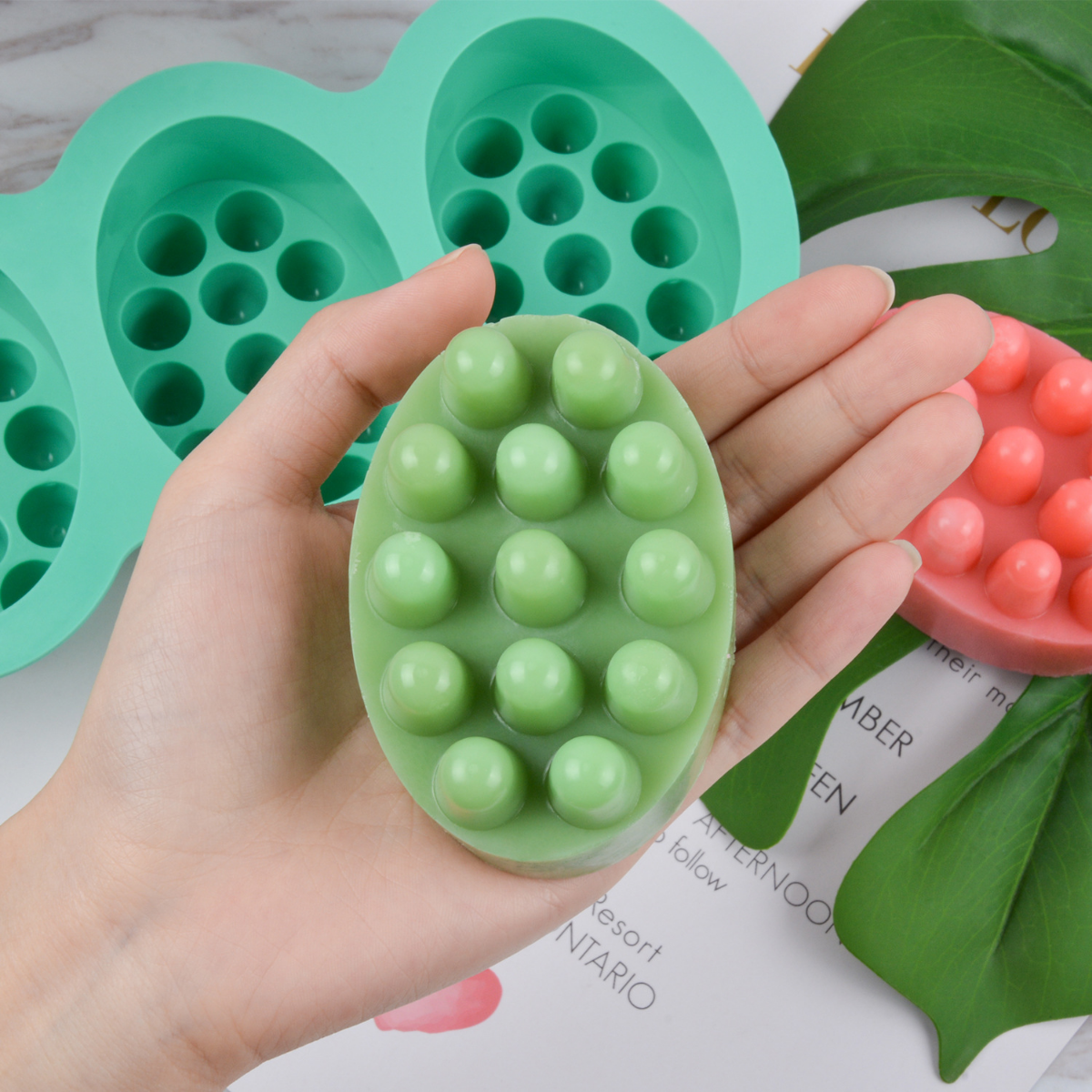 4 Hole Oval Massage Soap Silic – обзор и цена Soap Making Line