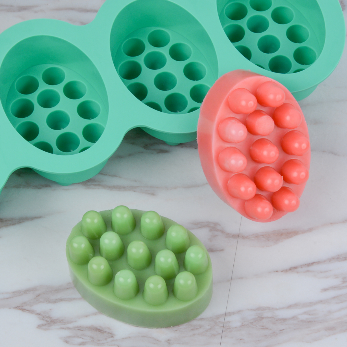 4 Hole Oval Massage Soap Silic – обзор и цена Soap Making Line